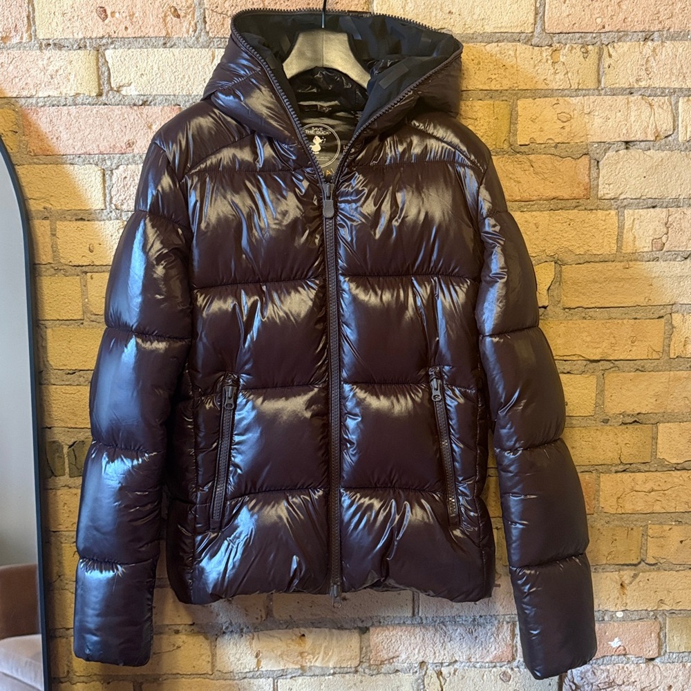 SAVE THE DUCK Men's Dark Brown Puffer Jacket Mod. Edgard.